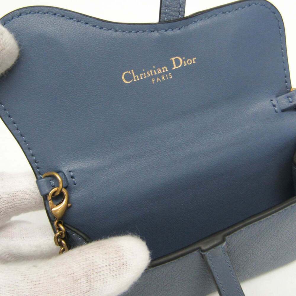 CHRISTIAN DIOR Blue Leather Shoulder Bag - Picture 12 of 15